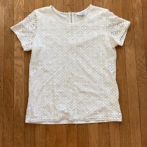 White short sleeve blouse